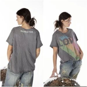 Magnolia Pearl Rare “Let’s Love” Boyfriend Tee in Izzy Rainbow Colorway, OS